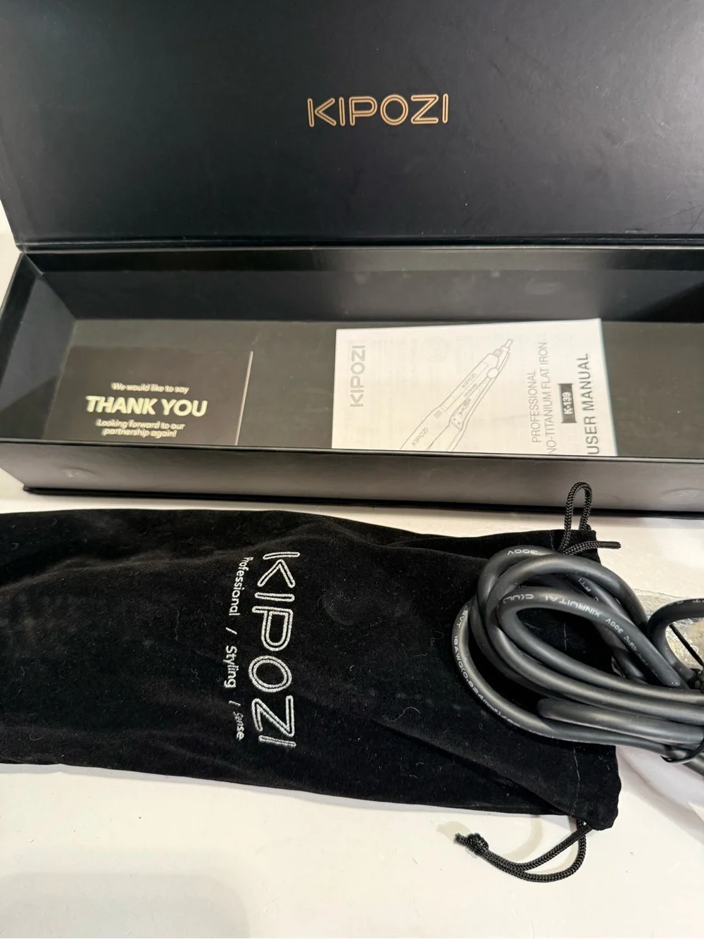 Kipozi professional NATO titanium flat iron model K – 139 extra hair straightene